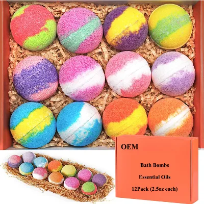 Wholesale Good Bubble Bath Bomb Organic Natural Vegan Boule Sain Bath Bombe De Bain Bian Da Bagno Set Bath Salt Ball 150 Fizzer