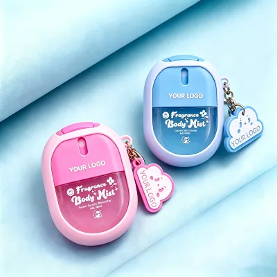 Custom Fragrance Body Mist Portable Mini Size Shape Body Spray Moisturizing Long Lasting Frafrance Customization