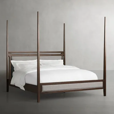 Modern Classic Elegant Bedroom Furniture Wooden King Cal King Bed