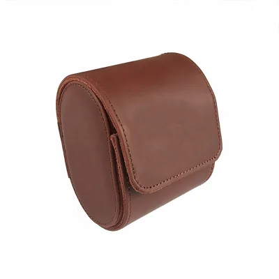 Portable PU Leather Travel Watch Roll Case Organizer Vintage Men Watch Storage Travel Packaging Bags