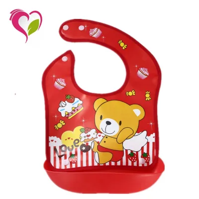 Hot Sale Bamboo Plastic Apron Bibs for Baby's Feeding Convenient Bib for Infants
