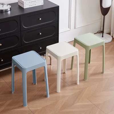 Factory Sales Good Quality Minimalist Environmental Multi-color Garden Stackable Plastic Stool
