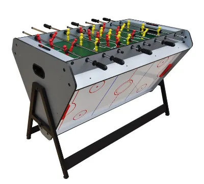 Factory Wholesale MDF Customizable 3-in-1 Multi Game Tables Indoor Sports Rotating Air Hockey Soccer Pool Table
