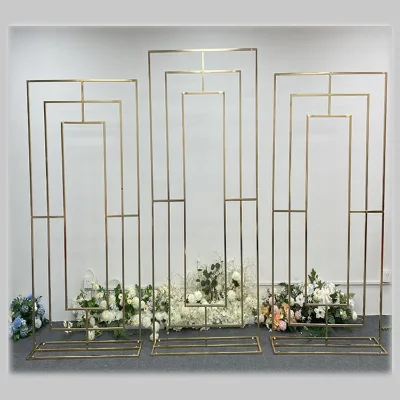 High Quality 8k Electroplating Metal Arch Wedding Arch Frame Circular for Floral Wedding Arch