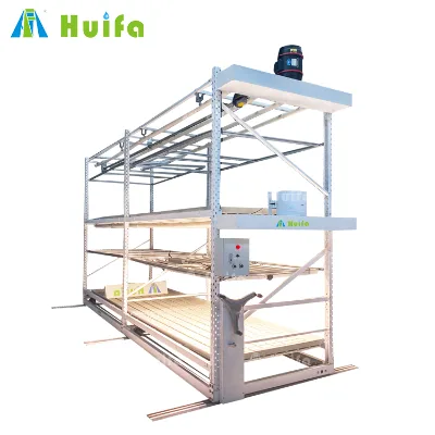 Indoor Vertical Farming Movable Grow Rack 4x8 4x16 4x24 Vegetable Plant Tomato Growing Seedling Ebb and Flow Hydroponic Rack