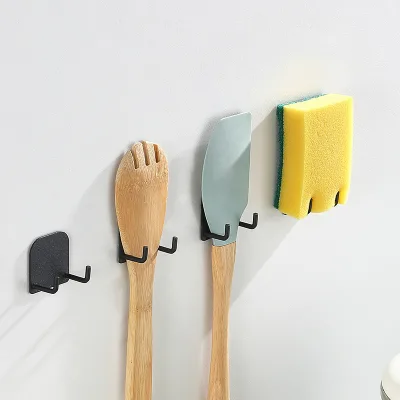 Modern Bathroom wall adhesive hook Traditional Stainless Steel Self-adhesive Wall Mount Towel Coat Holders Hook for home