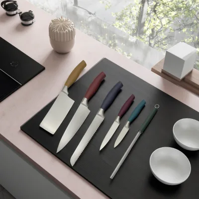 Professional Japanese Kitchen Stainless Steel Chef & Fruit Sushi Knife Combination with PP Handle Metal Material