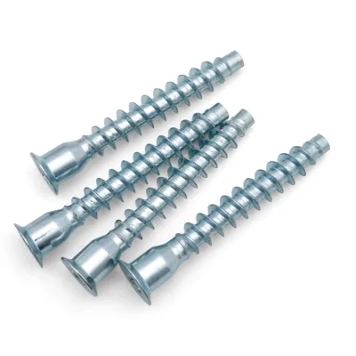 Flat Head Drive Self Tapping Euro Screw Hexagonal Wood 6.3x50 Furniture Confirmat Screw 7x50 Cabinet Connecting Confirmat Screw