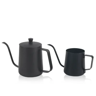 Travel Coffee Tools Stainless Steel Eco-Friendly Classic Drip Coffee Tea Sets 600ml Pour Over Kettle Ibrik