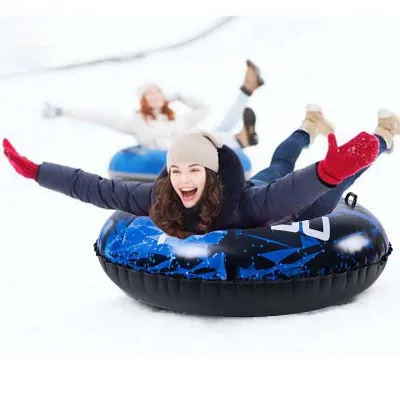 Winter Outdoor Thicken Pvc Hard Bottom Heavy Duty Inflatable Snow Tube