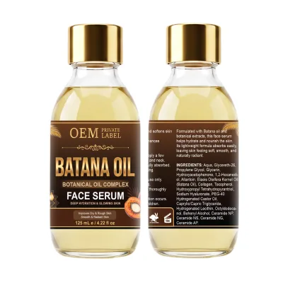 Custom Logo Batana Oil Face Serum 125ml Whitening Skin Luminous Firming Collagen Boost ODM Serum Factory Supply