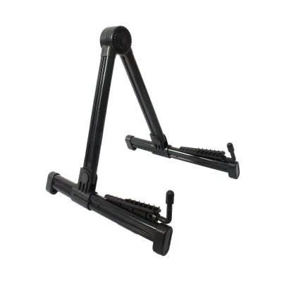 Adjustable Super Guitar and Electric Bass Stand with Bracket Shelf for Musical Instrument Placement