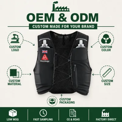 Customizable Running Sports Phone Bag High Quality Outdoor Off Road Running Vest Unisex Water Bottle Bag Backpack