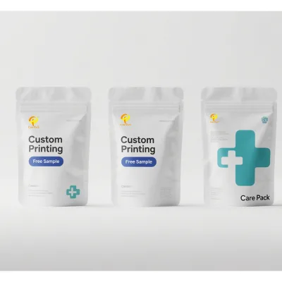 Medical Packaging Bags for Pharmaceutical Powder Pouch Laminated Aluminum Foil Pill Stand up Pouches With Zipper