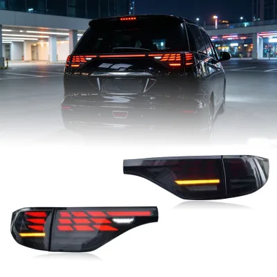 LED Tail Lights for Previa Estima Tarago 2006-2022 Rear Lamps Sequential Turn Signal Dynamic Taillights Assembly Upgrade