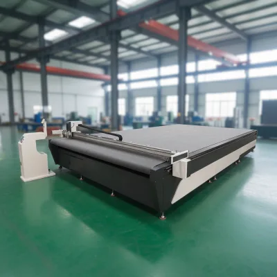 TC Hot Sale Industrial Glass Fiber Fabric Cutting Table Tarpaulin Curtain Fabric Cutting Machine