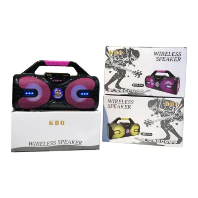 KBQW-204 Party Box Speaker Colorful Rgb Big Soundbox 20W Wireless Outdoor Audio Player Portable Bt Speaker