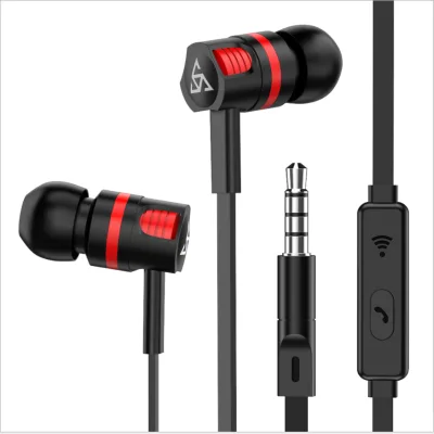 Noodle Flat Cable PTM T2 Mobile Earphone with Volume Control