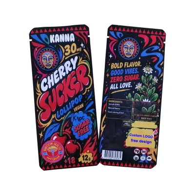 Wholesale Heat Seal Zipper Flat Mylar Bag Glossy 3x6 Small Slim Zip Lock 3 Side Seal Plastic Packaging Sachet Bag
