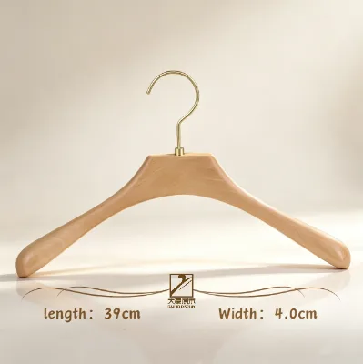 High Quality Copper Accessories for Clothing Display Solid Wood Hangers