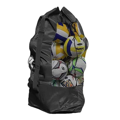 Factory Soccer Ball Bag Large Thickened Black Football and Basketball Storage Bag for Sports Nets