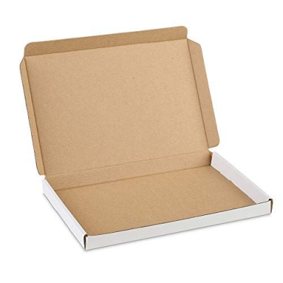 White Corrugated Fit in Letter Box Delivery Cardboard Postal Mailer Box Mailing Shipping Box