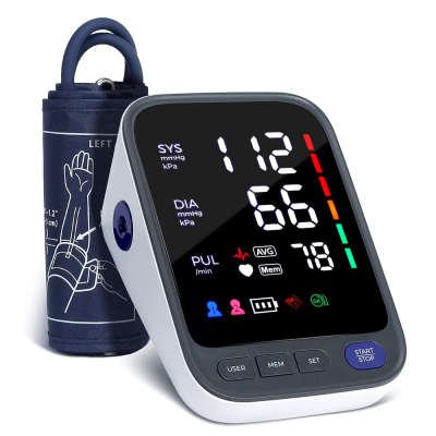 For WHO Hypertension Standards Upper Arm Blood Pressure Machine Clinically Validated with Electricity Source and Included Cuff