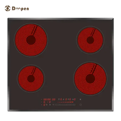 Built-in Smart Kitchen Hob Four Burners Ceramic Hotplate Cooker Ce Household Free Spare Parts 3 Years Electric Cooktops
