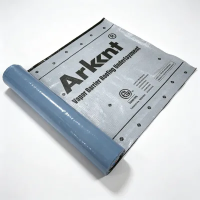 High Temperature Self-Adhesive Roofing Underlayment Anti-Slip Vapor Barrier for Residential Metal Composite Shingles