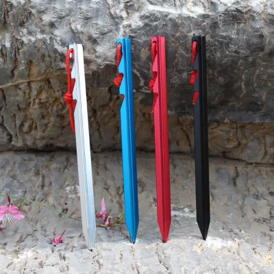 Lengthen Aluminum Alloy Y Shaped Tent Stakes Tent Pegs for Camping Hiking