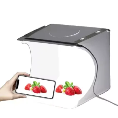 Factory LED Light Box PULUZ 20cm Mini Studio 550LM Soft Box Lightbox With LED Free Background for Product Photography Photo Box