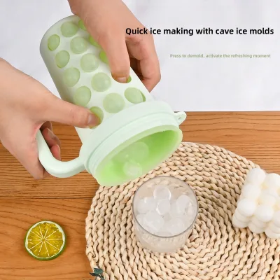 Wholesale Factory Direct BPA-Free 600ml Leak-Proof Ice-Making Cup Multi-Functional Silicone Stainless Steel Coffee Cup