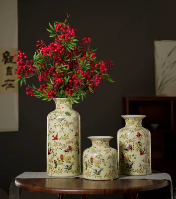Ceramic Vase Artwork Wedding Ornaments Home Vase Hotel Decoration Office Desktop
