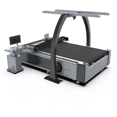 AOL High Power Vibrating Knife Digital Cnc Leather Cutting Machine for Car Seats Cover