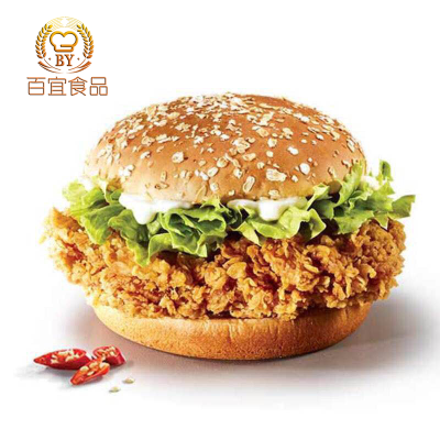 Hubei Baiyi Sesame Burger Buns - New Flavor Fried Chicken Bread, Homemade for Western Cuisine Breakfast