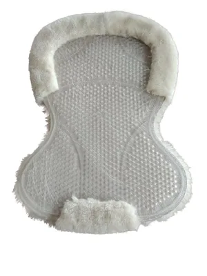 Synthetic Wool Anti-slip Gel Saddle Pad With Full Fake Wool faux Wool