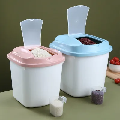 Large Capacity Food-Grade Grain Storage Bucket for Home, Japanese Style