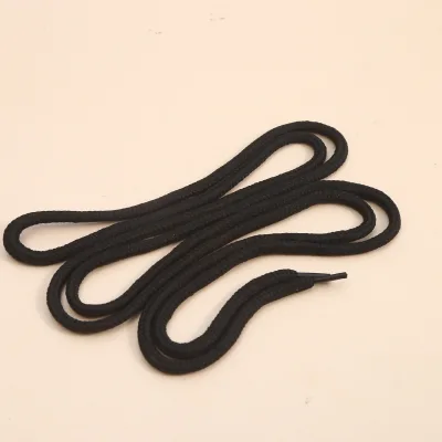 Polyester Low-Stretch Drawstring Cords 5mm Round Braided 16 Strand 1 Meter for Garment Shoes Bags