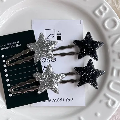 New Arrival Five-Pointed Star Hairpin New Fashion Personality Five Pointed Star Shape Cute Hairpin Star Hair Accessories
