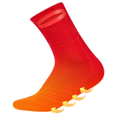Hot-sale Mans Long Socks Winter Black Thermal Graphene Far Infrared Heat Anti Bacterial Socks Foot Heater Socks