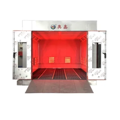 CE Certified Trihero Car Spray Booth Automated Temperature Control System Infrared Baking Room on Sale for Car Paint Cabin