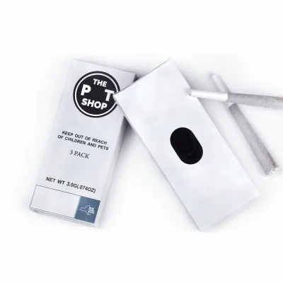 Wholesale Paper Box Pre Roll Storage Blank Drawer Box Child Resistant Paper Slide Out Package Box With Plastic Card Block