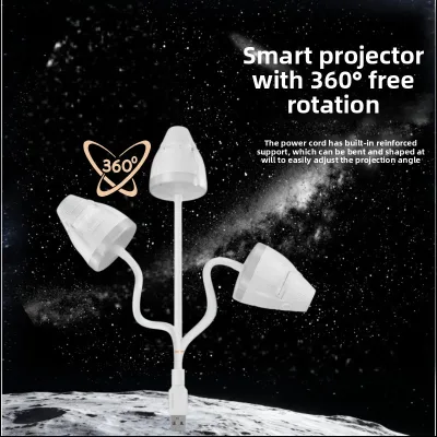 Foreign Trade Bestseller Starry Sky Projection LampDual-Use Car Bedroom Night Light Sound Activated Voice Control Adjustable
