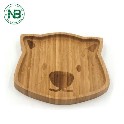 Bamboo Kid Plate Bamboo Dinner Tablewar Bamboo Baby Plate