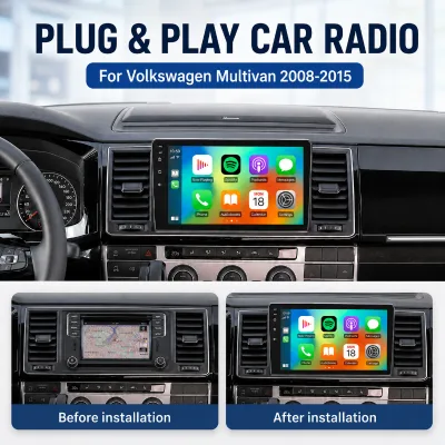 Wholesale Supplier 4 Core Android 9 Inch Radio DVD Player Mirror Link Picture in Picture for Volkswagen Multivan 2008-2015