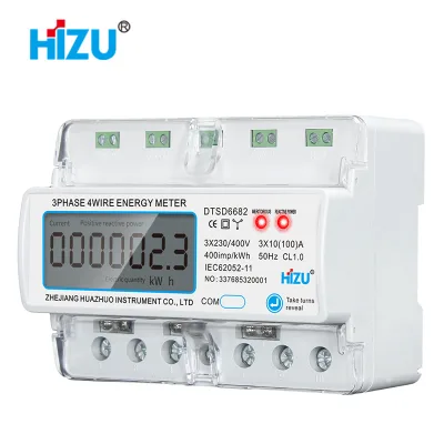 Touch Sensing 7P  RS485 Three-Phase Four-wire  Smart Energy Meter
