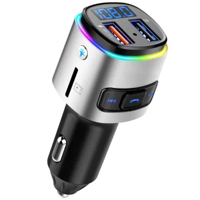 Dropshipping QC 3.0 Car Wireless FM Transmitter Wireless -Compatible MP3 Player Radio Adapter USB Charger