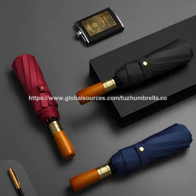 Compact Automatic Folding Umbrella with UV Protection and Quick Dry Fabric for Commuters