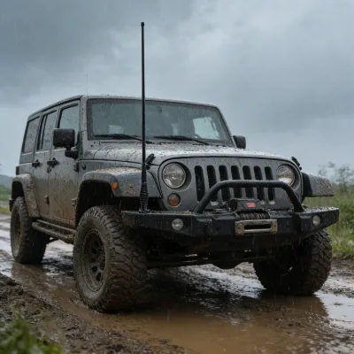 4x4 Vehicle Antenna Australian GME Style Fiberglass UHF VHF Heavy Duty Off Road Midland Type Mobile Radio Antenna