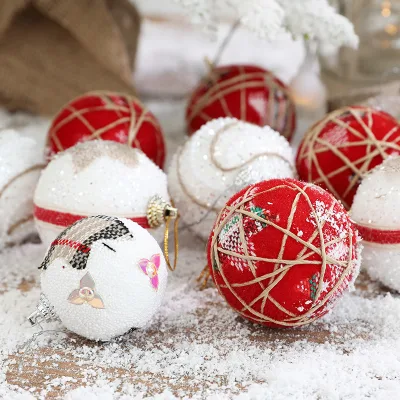 2023 Hot Selling Foam Christmas Tree Ball Ornaments Decoration Christmas Ball 6CM 5CM